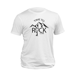 تیشرت پنبه ای سفید rock