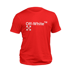 تیشرت پنبه ای قرمز OFF-WHITE