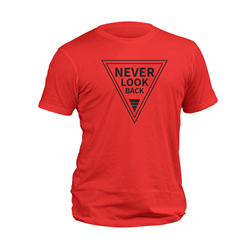 تیشرت پنبه ای قرمز never look back