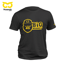 تیشرت پنبه ای مشکی big monkey