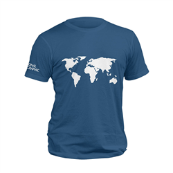 تیشرت پنبه ای نفتی world map