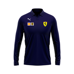 پولوشرت جودون آستین بلند سرمه ای فراری