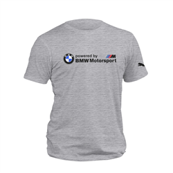 تیشرت پنبه ای طوسی ملانژ BMW motorsport