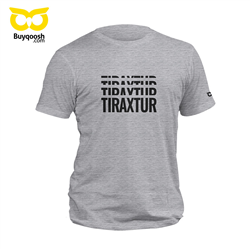 تیشرت پنبه ای طوسی تراکتور TIRAXTUR