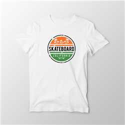 تیشرت پنبه ای سفید skateboard