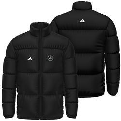 کاپشن پافر زمستانی مشکی مرسدس x آدیداس 