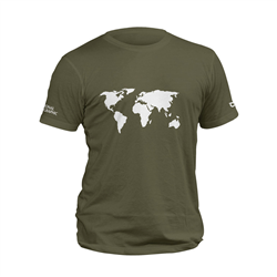 تیشرت یشمی world map