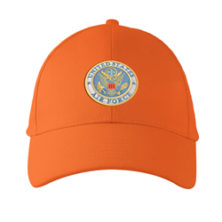 کلاه کتان نارنجی US Airforce(گلدوزی)