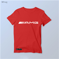 تیشرت پنبه ای قرمز AMG