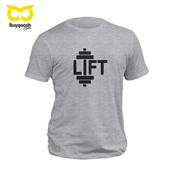 تیشرت پنبه ای طوسی lift
