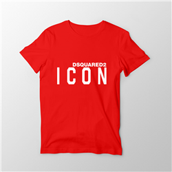 تیشرت پنبه ای قرمز ICON
