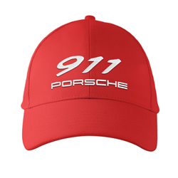 کلاه کتان قرمز 911 پورشه (گلدوزی)
