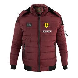 کاپشن زرشکی زمستانه فراری