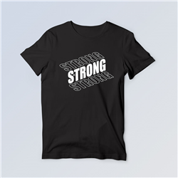 تیشرت پنبه ای مشکی Strong