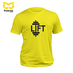 تیشرت پنبه ای زرد lift