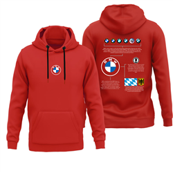 هودی پنبه ای قرمز بی ام و