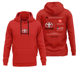 هودی پنبه ای قرمز تویوتا