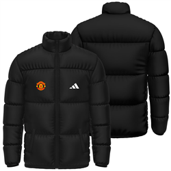 کاپشن پافر زمستانی مشکی آدیداس منچستر یونایتد