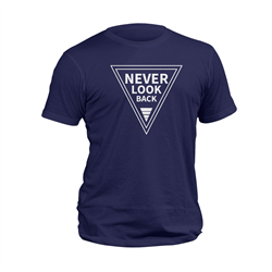 تیشرت پنبه ای سرمه ای never look back