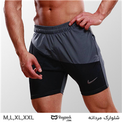 شلوارک پنبه ای خاکستری نایک
