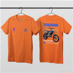 تیشرت پنبه ای نارنجی یاماها YZ250