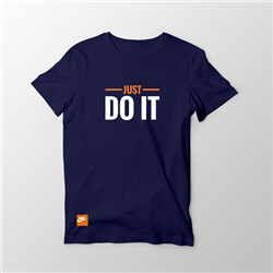 تیشرت پنبه ای سرمه ای just do it