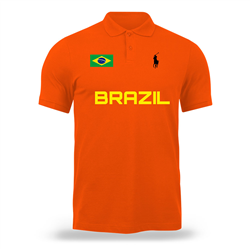 پولوشرت نارنجی برزیل VIP