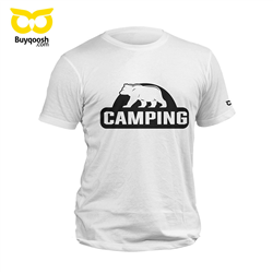 تیشرت پنبه ای سفید camping