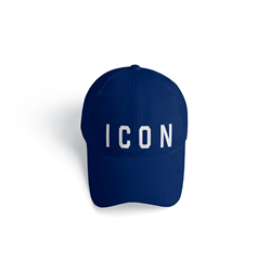 کلاه کتان سرمه ای ICON
