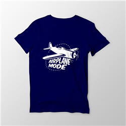 تیشرت پنبه ای سرمه ای airplane