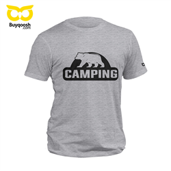 تیشرت پنبه ای طوسی camping
