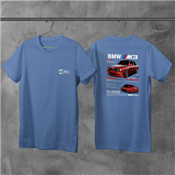 تیشرت پنبه ای آبی BMW M3
