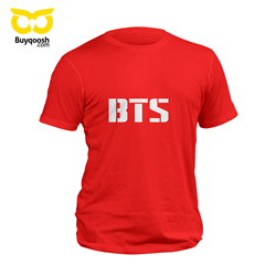 تیشرت پنبه ای قرمز BTS PW