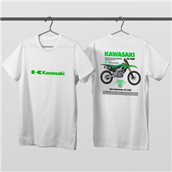 تیشرت پنبه ای سفید کاوازاکی KX 250F