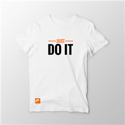 تیشرت پنبه ای سفید just do it