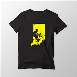 تیشرت پنبه ای مشکی cyclist