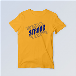 تیشرت پنبه ای زرد Strong