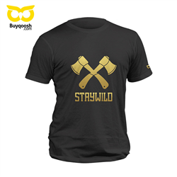 تیشرت پنبه ای مشکی staywild