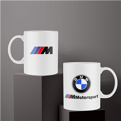 لیوان سرامیکی داخل سفید bmw