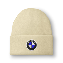 کلاه بافت کرمی BMW (گلدوزی)
