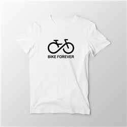 تیشرت سفید  Bike forever