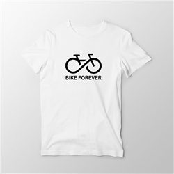 تیشرت پنبه ای سفید Bike forever
