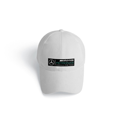 کلاه کتان سفید بنز petronas