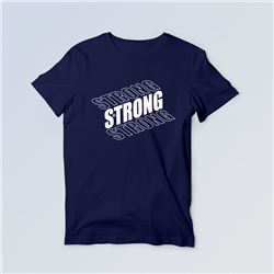 تیشرت پنبه ای سرمه ای Strong