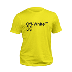 تیشرت پنبه ای زرد OFF-WHITE