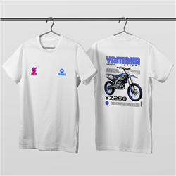 تیشرت پنبه ای سفید یاماها YZ250