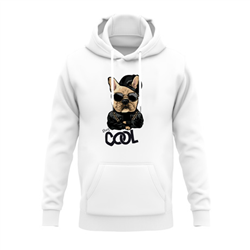 هودی پنبه ای سفید Cool Dog