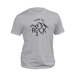 تیشرت پنبه ای طوسی rock