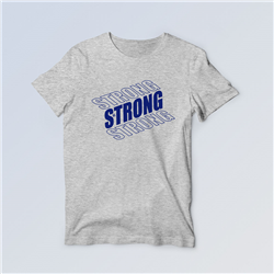 تیشرت پنبه ای طوسی Strong