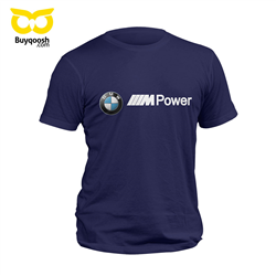 تیشرت پنبه ای سرمه ای BMW POWER